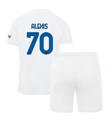 Inter Milan Alexis Sanchez #70 Venkovní dres komplet pro Děti 2023-24 Krátkým Rukávem (+ Krátké kalhoty)